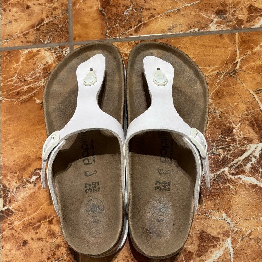Birkenstock White Sandals